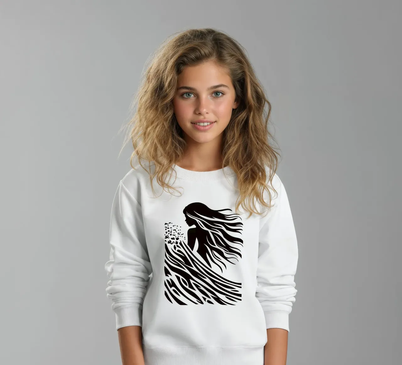 Minimalistisches Surfer-Design felpa bambino da Autofocus