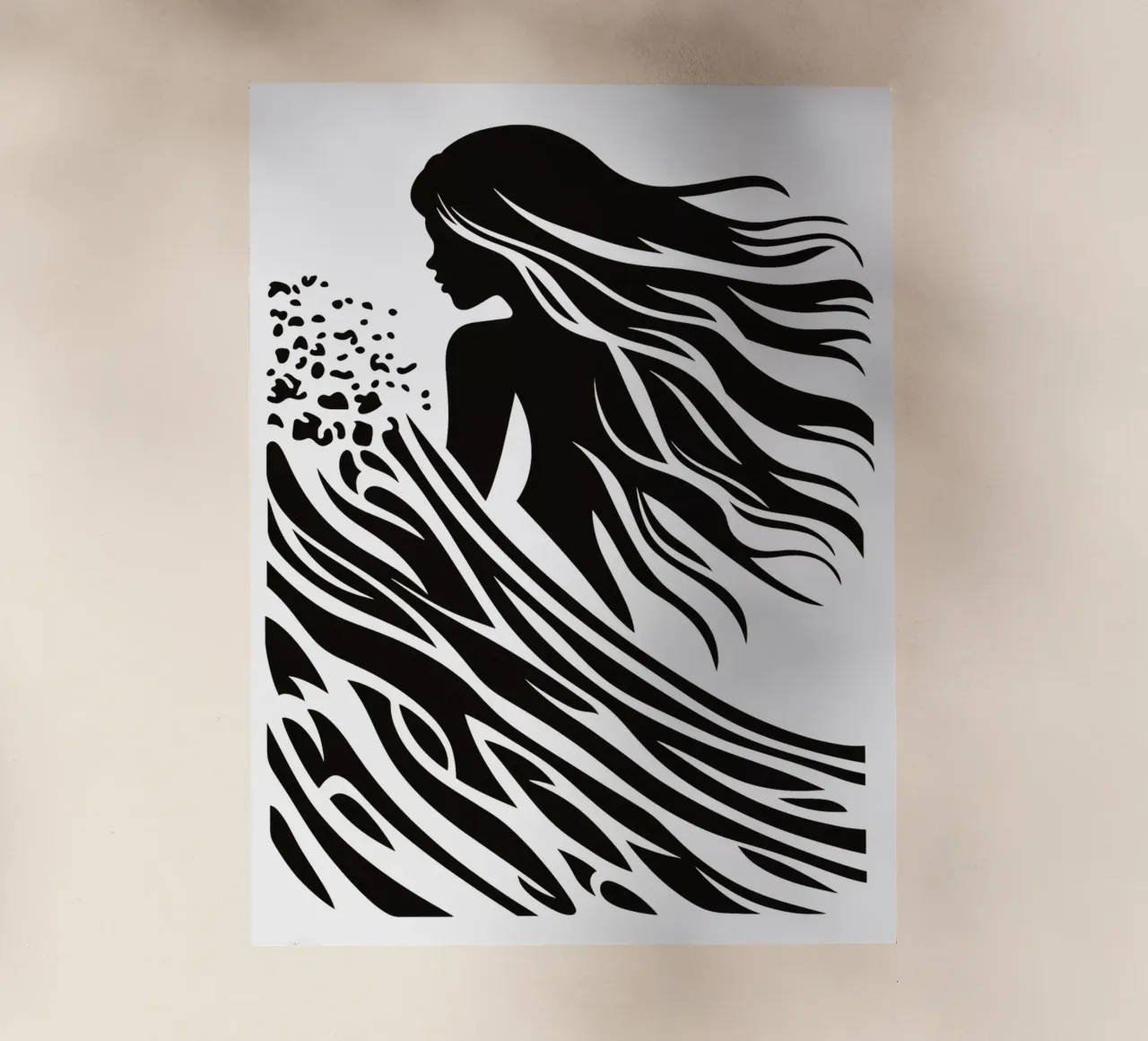 Minimalistisches Surfer-Design pellicola backlit da Autofocus