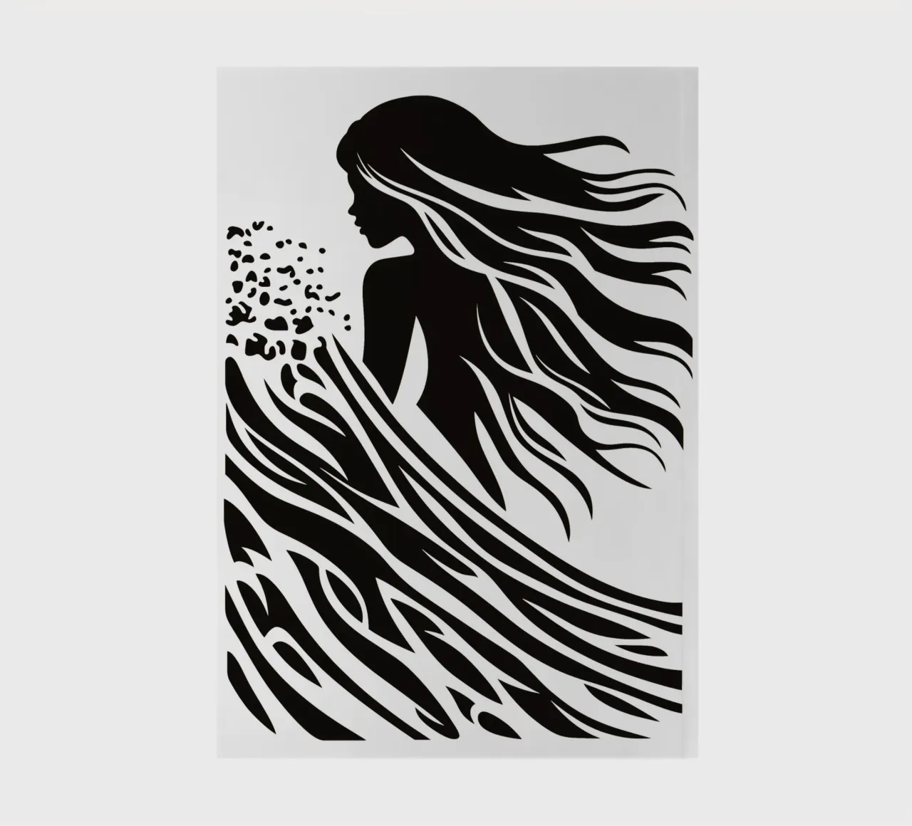 Minimalistisches Surfer-Design notebook by Autofocus