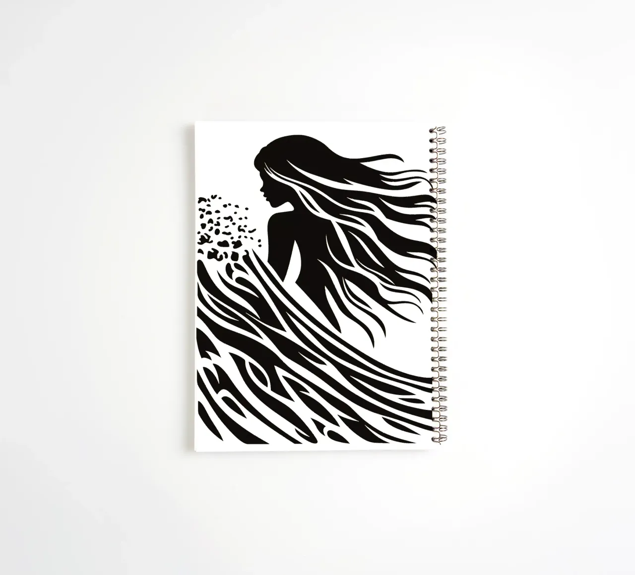 Minimalistisches Surfer-Design spiral notebook by Autofocus