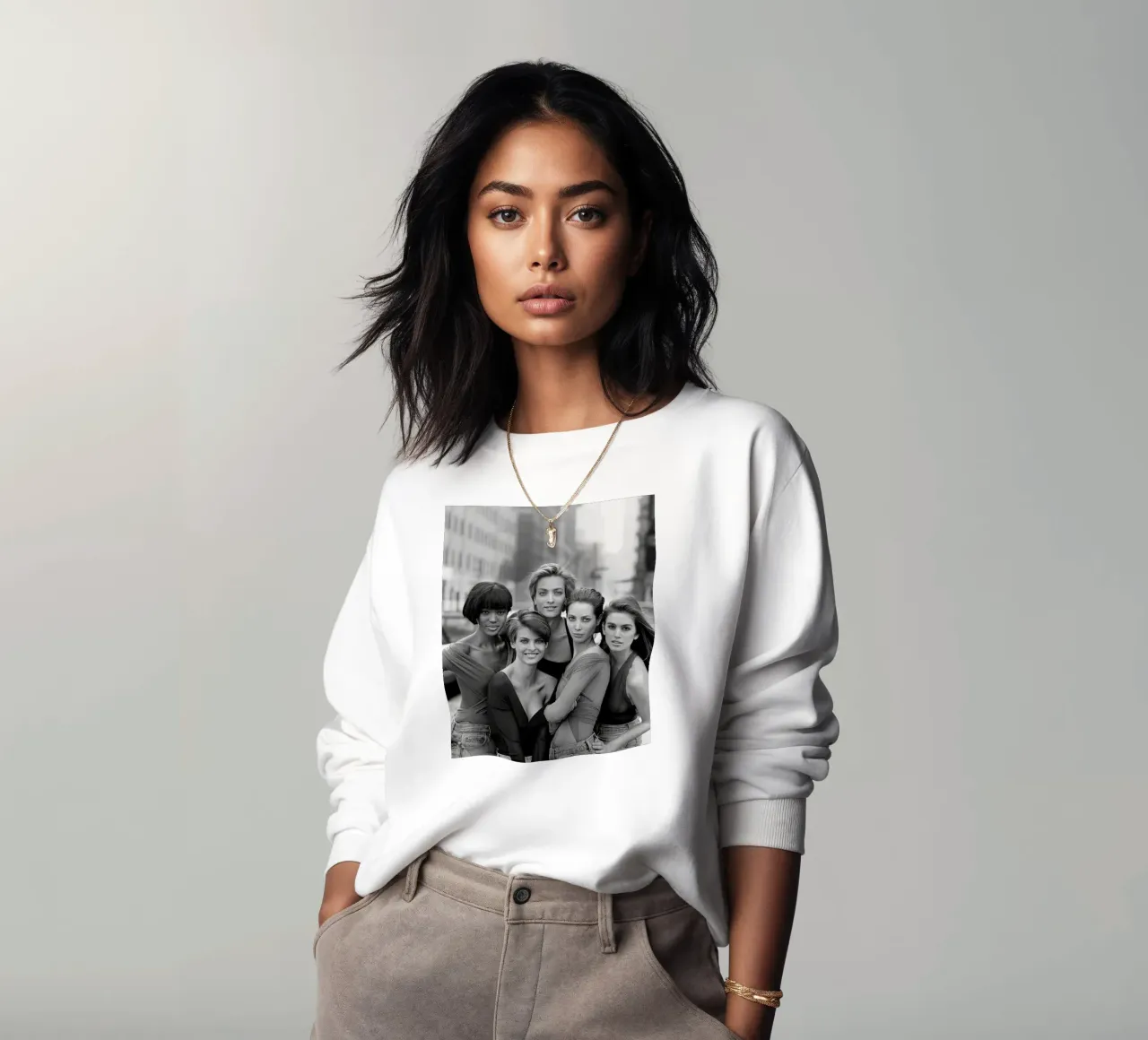 The Five Supermodel 90s felpa da Shiva Shops