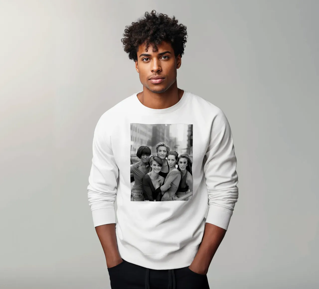 Die fünf Supermodels der 90er Jahre Sweatshirt von Shiva Shops