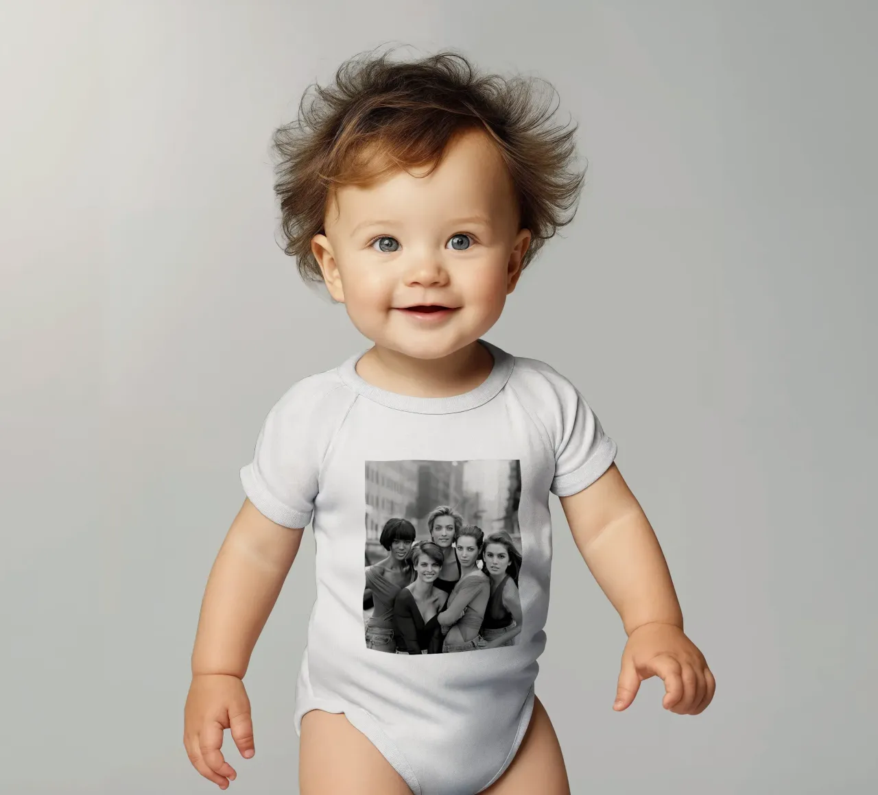 The Five Supermodel 90s body neonato maniche corte da Shiva Shops