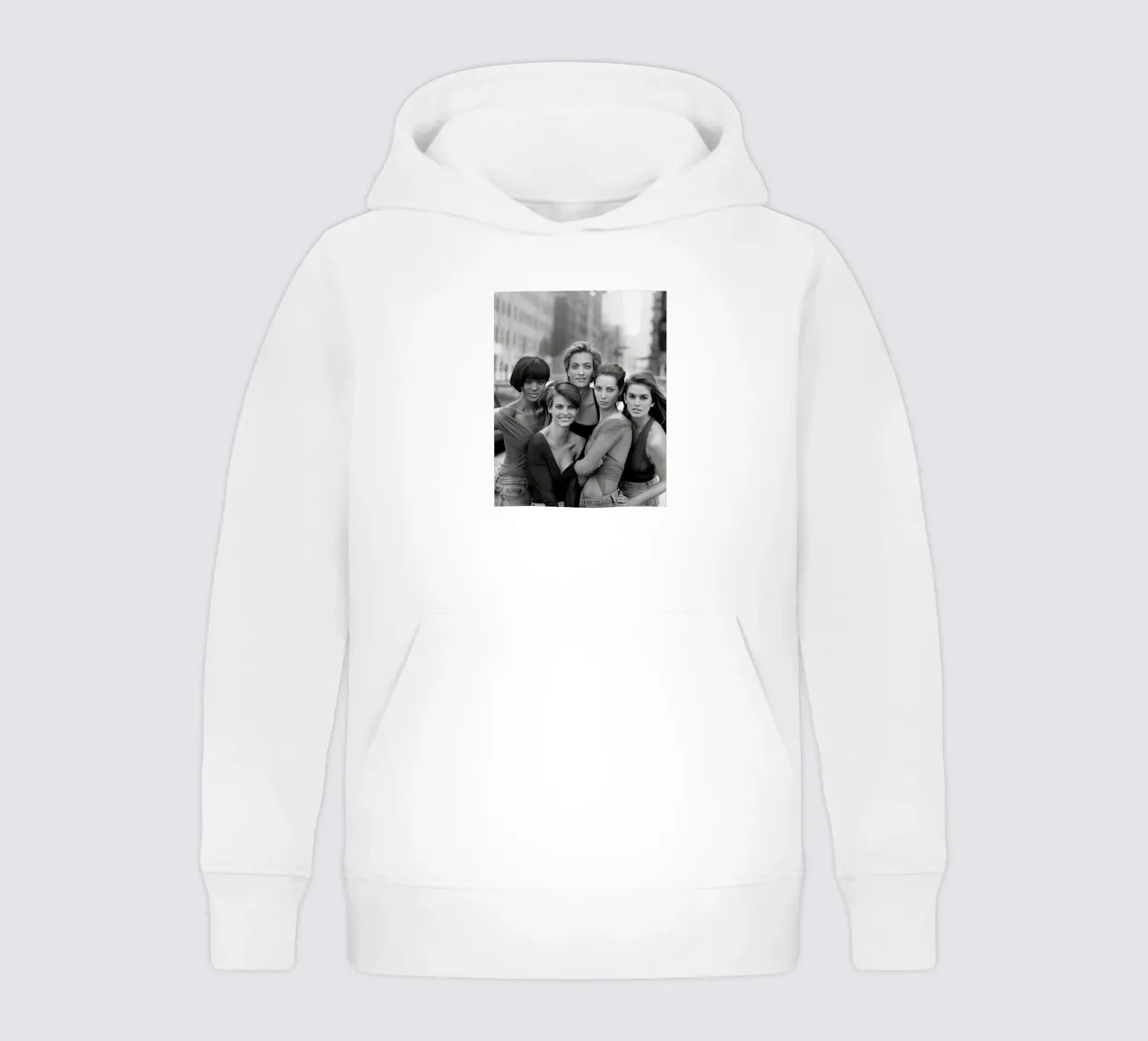 The Five Supermodel 90s felpa bambino con cappuccio da Shiva Shops