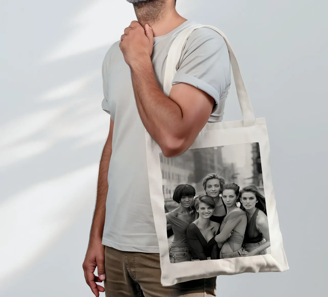 The Five Supermodel 90s borsa in juta da Shiva Shops