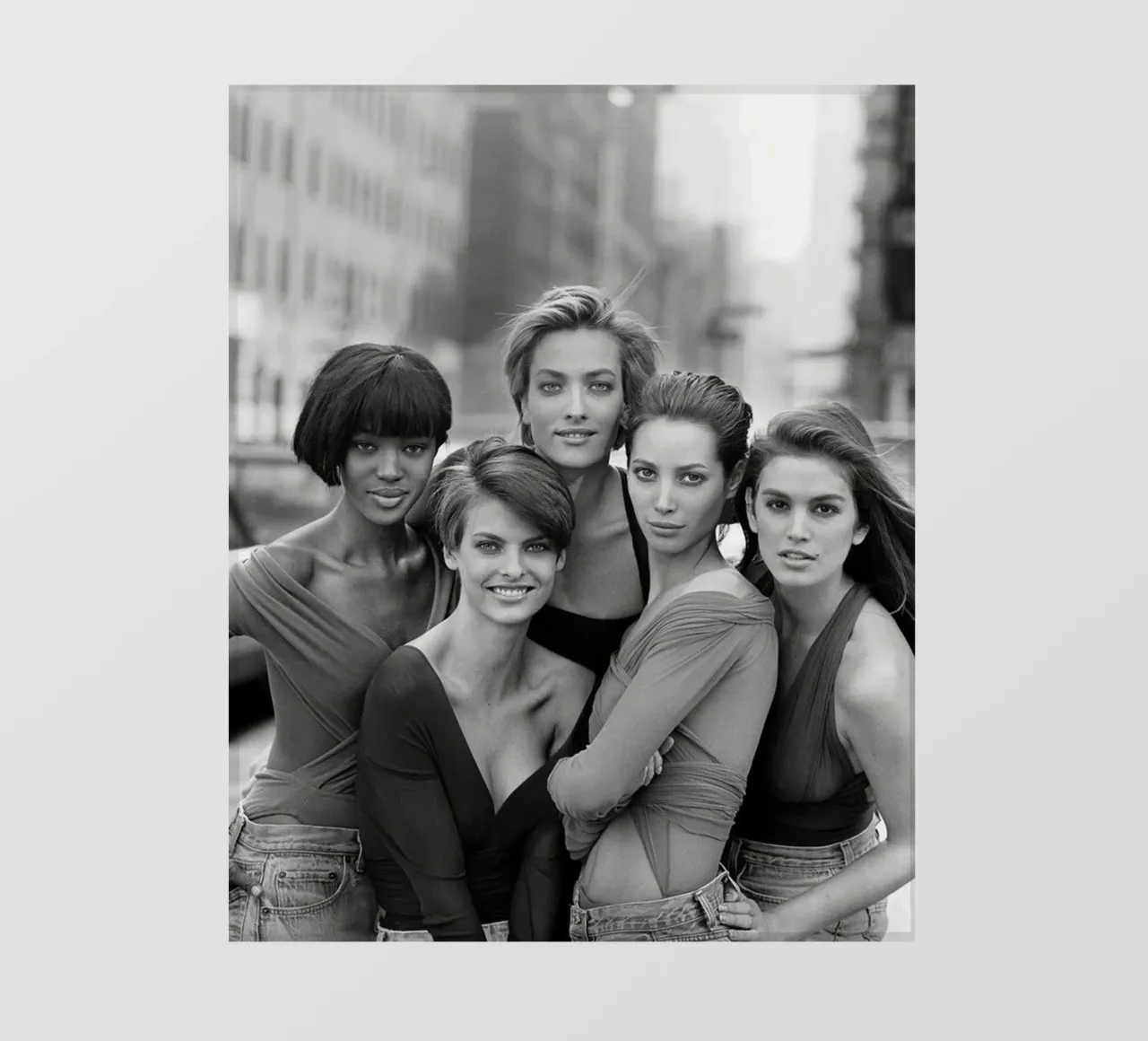 The Five Supermodel 90s pellicola backlit da Shiva Shops