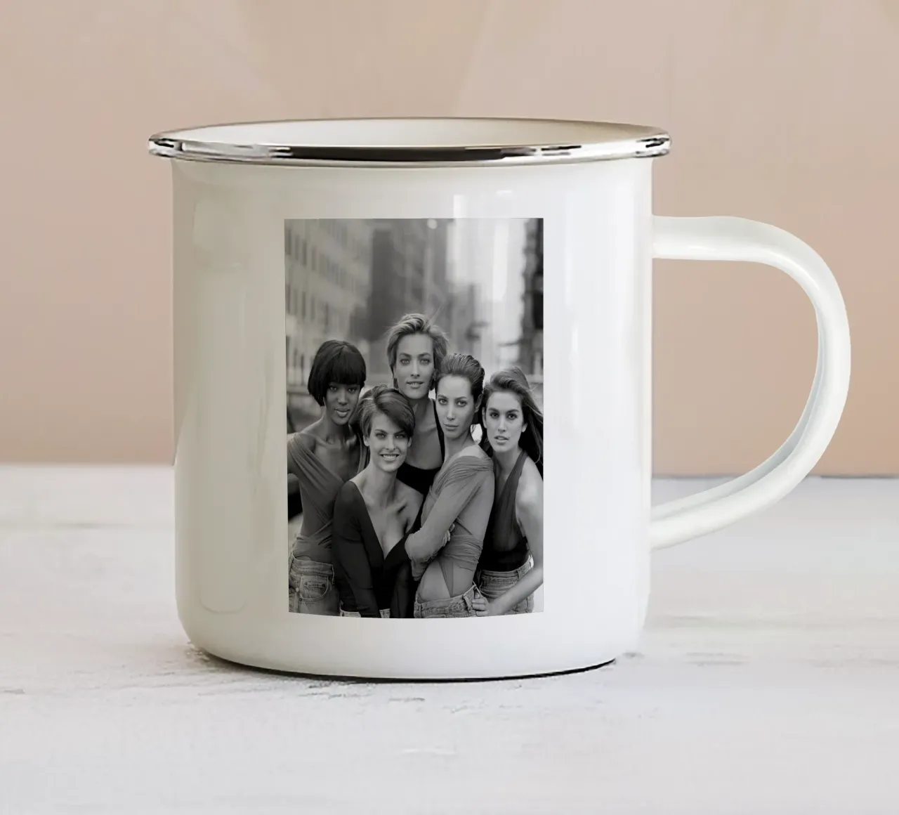 The Five Supermodel 90s tazza in smalto da Shiva Shops