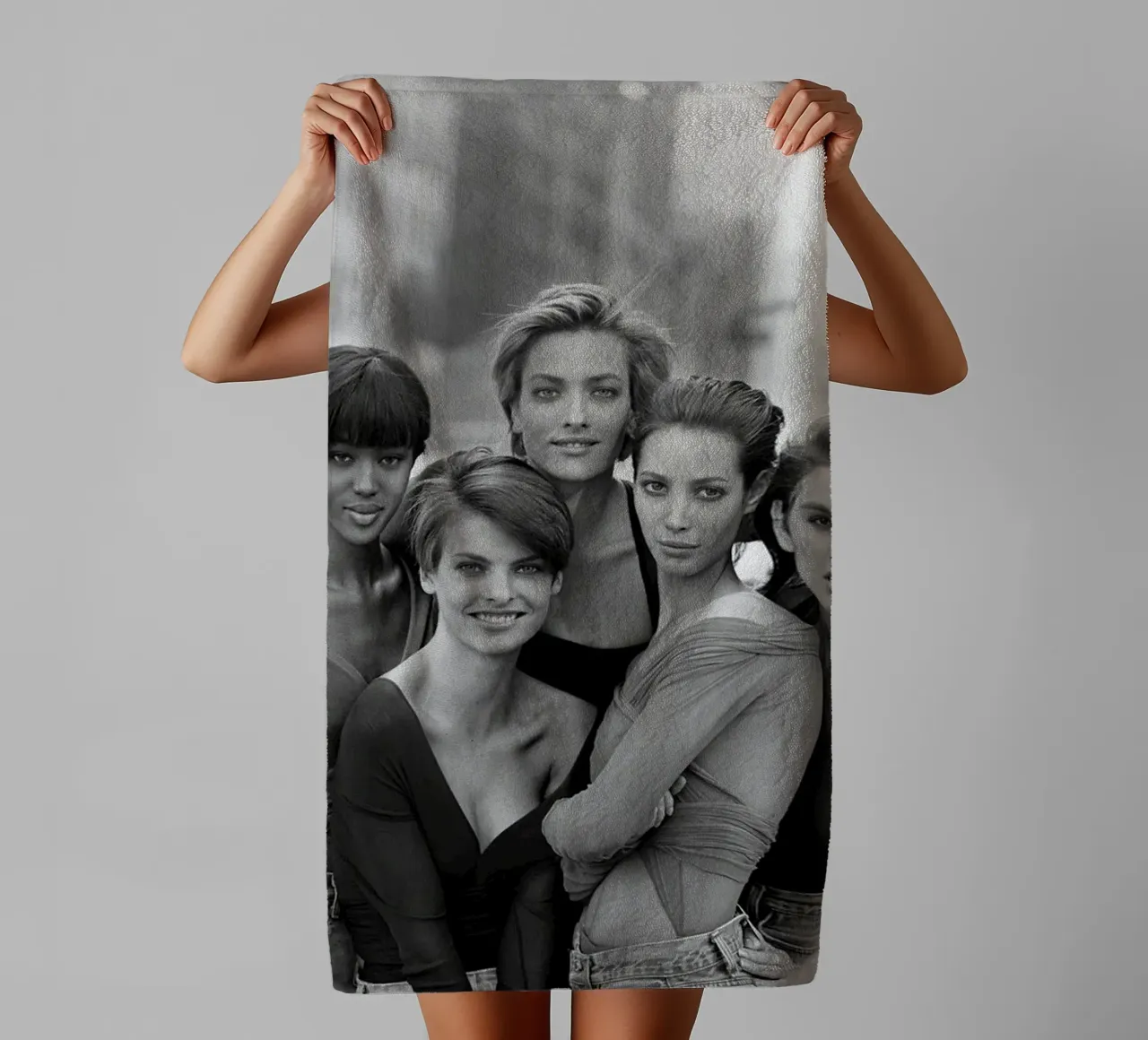 The Five Supermodel 90s asciugamano da bagno da Shiva Shops