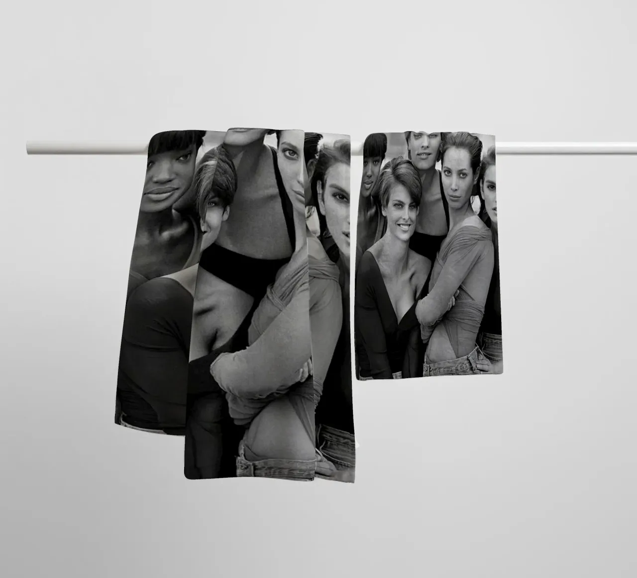 The Five Supermodel 90s asciugamano da bagno da Shiva Shops