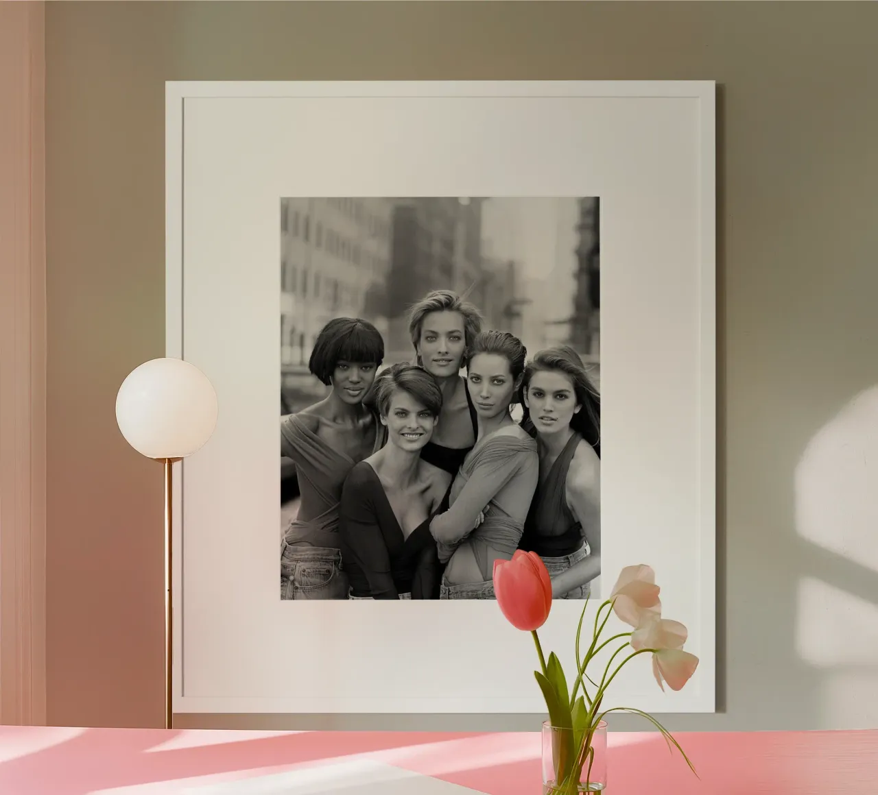 The Five Supermodel 90s poster da Shiva Shops