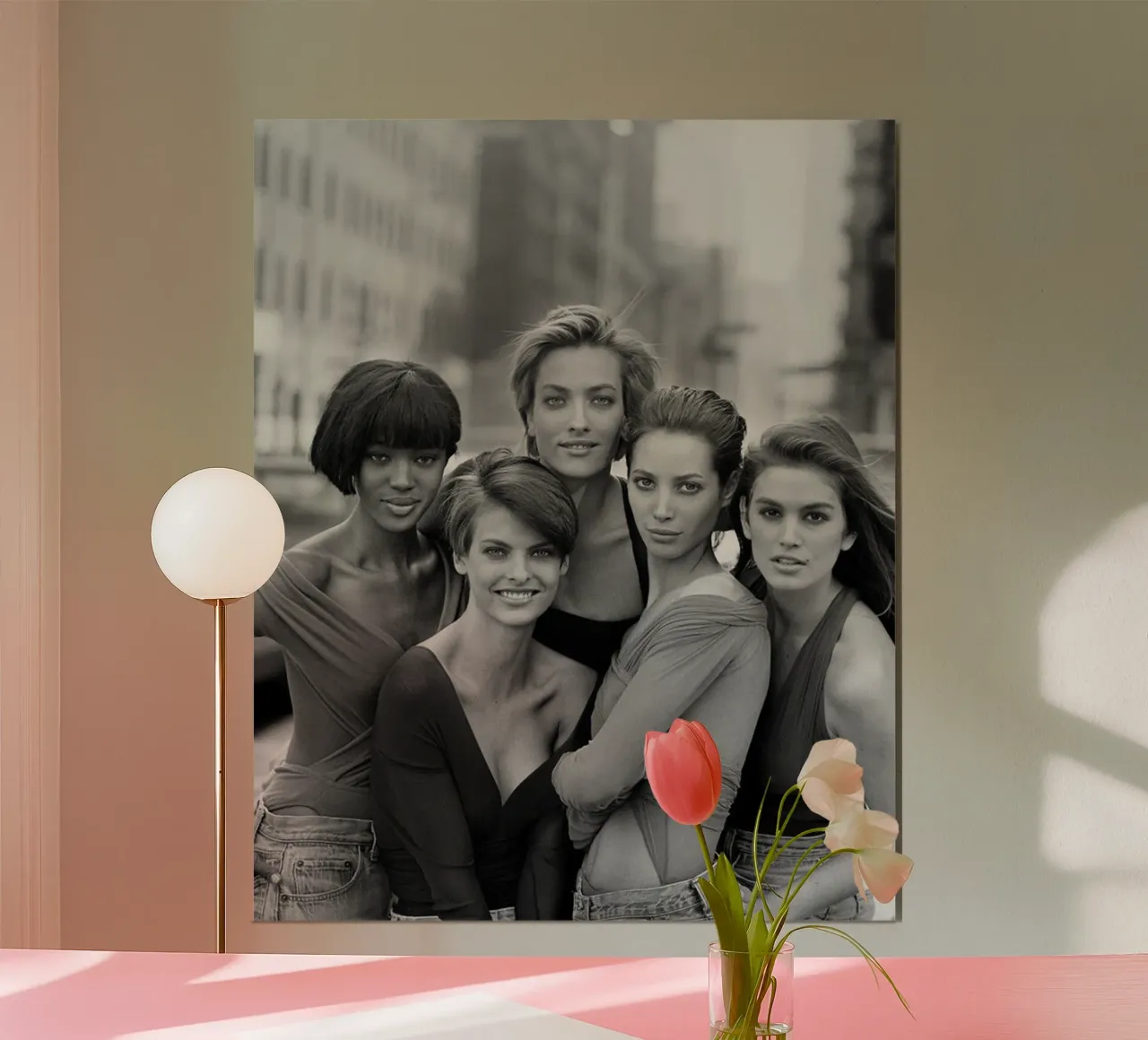 The Five Supermodel 90s poster da Shiva Shops