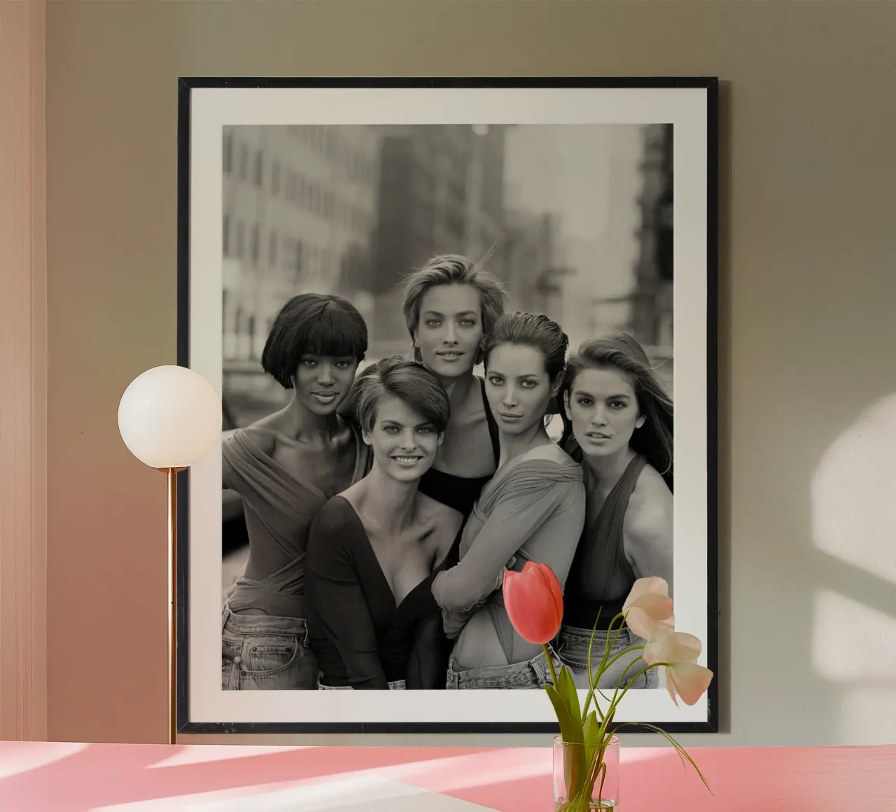 The Five Supermodel 90s poster da Shiva Shops