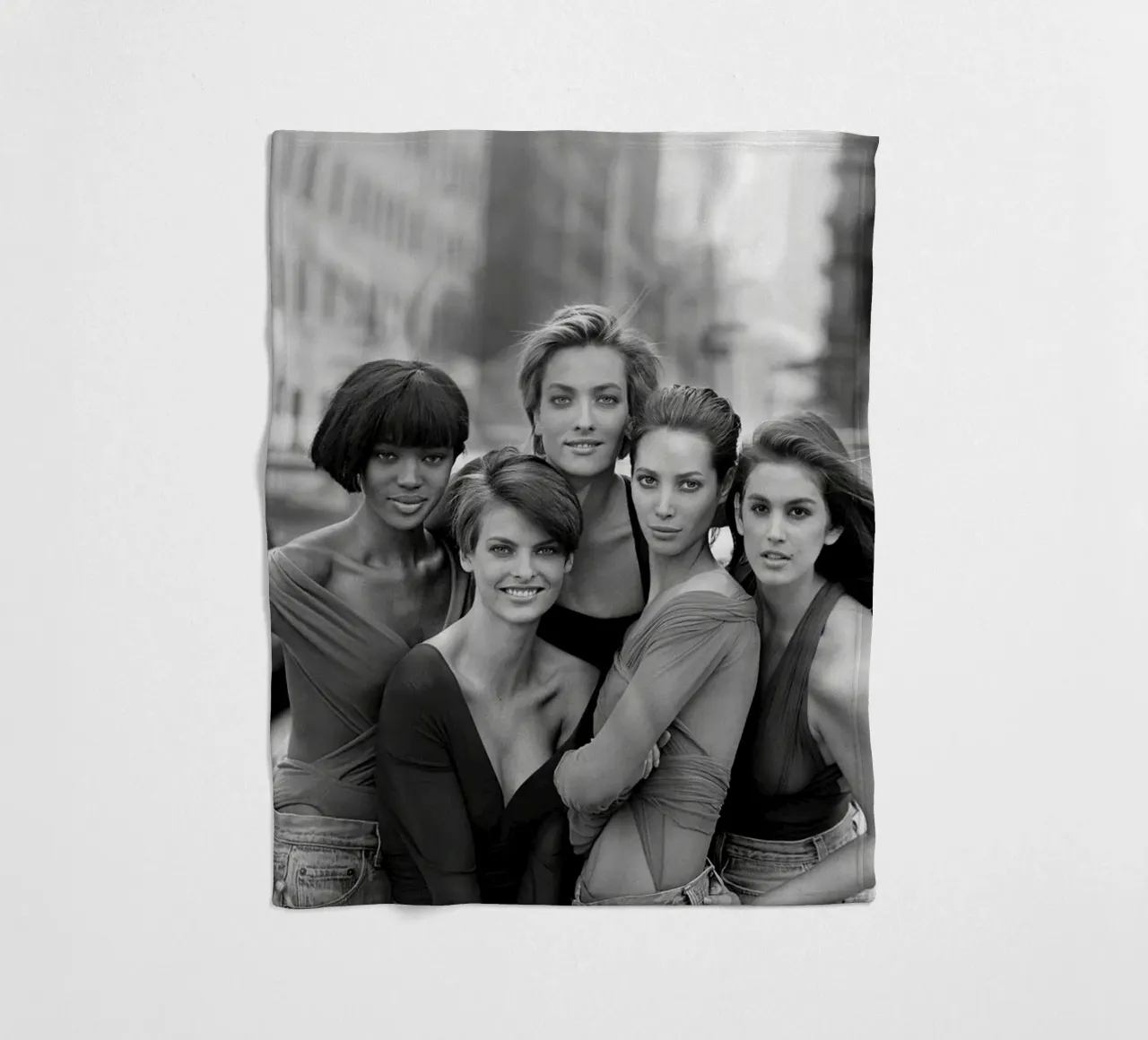 The Five Supermodel 90s coperta in pile da Shiva Shops