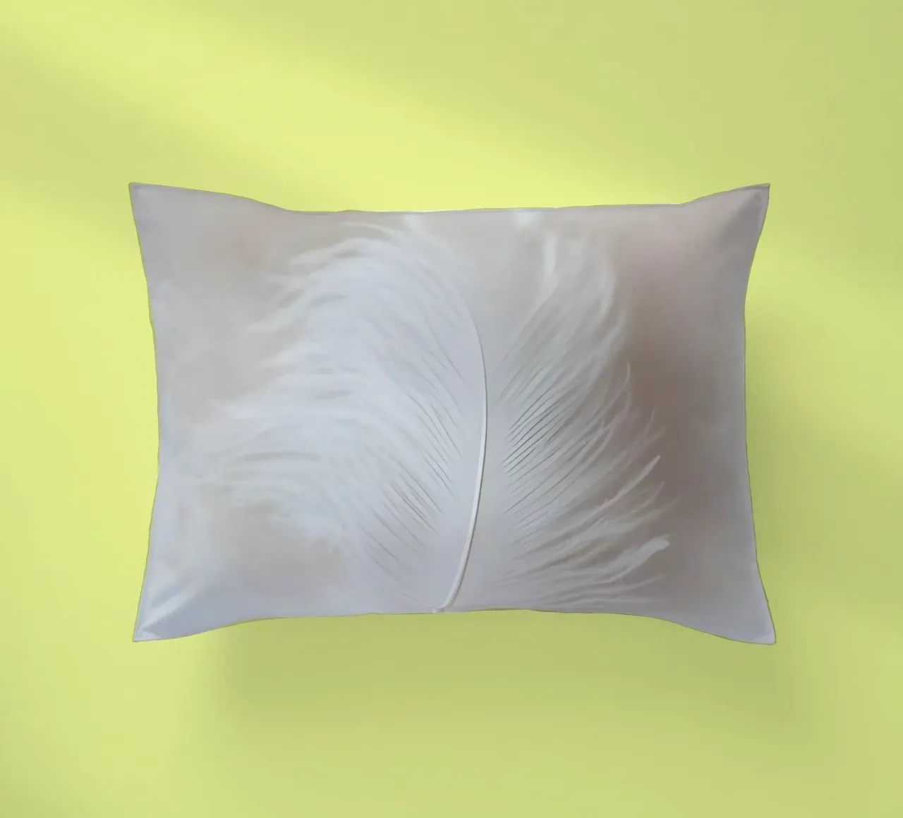 Un singolo pennacchio cuscino da luxi&lace
