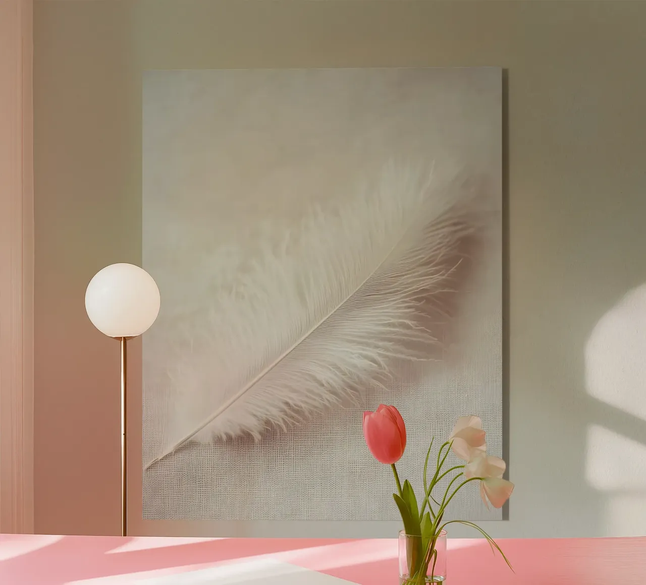 Un singolo pennacchio V2 plexiglass da luxi&lace