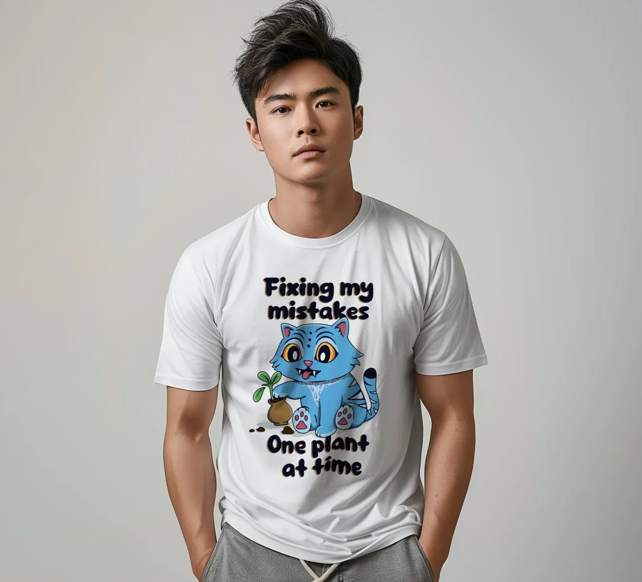 Correggere i miei errori - Derpy Tiger t-shirt da Loobs