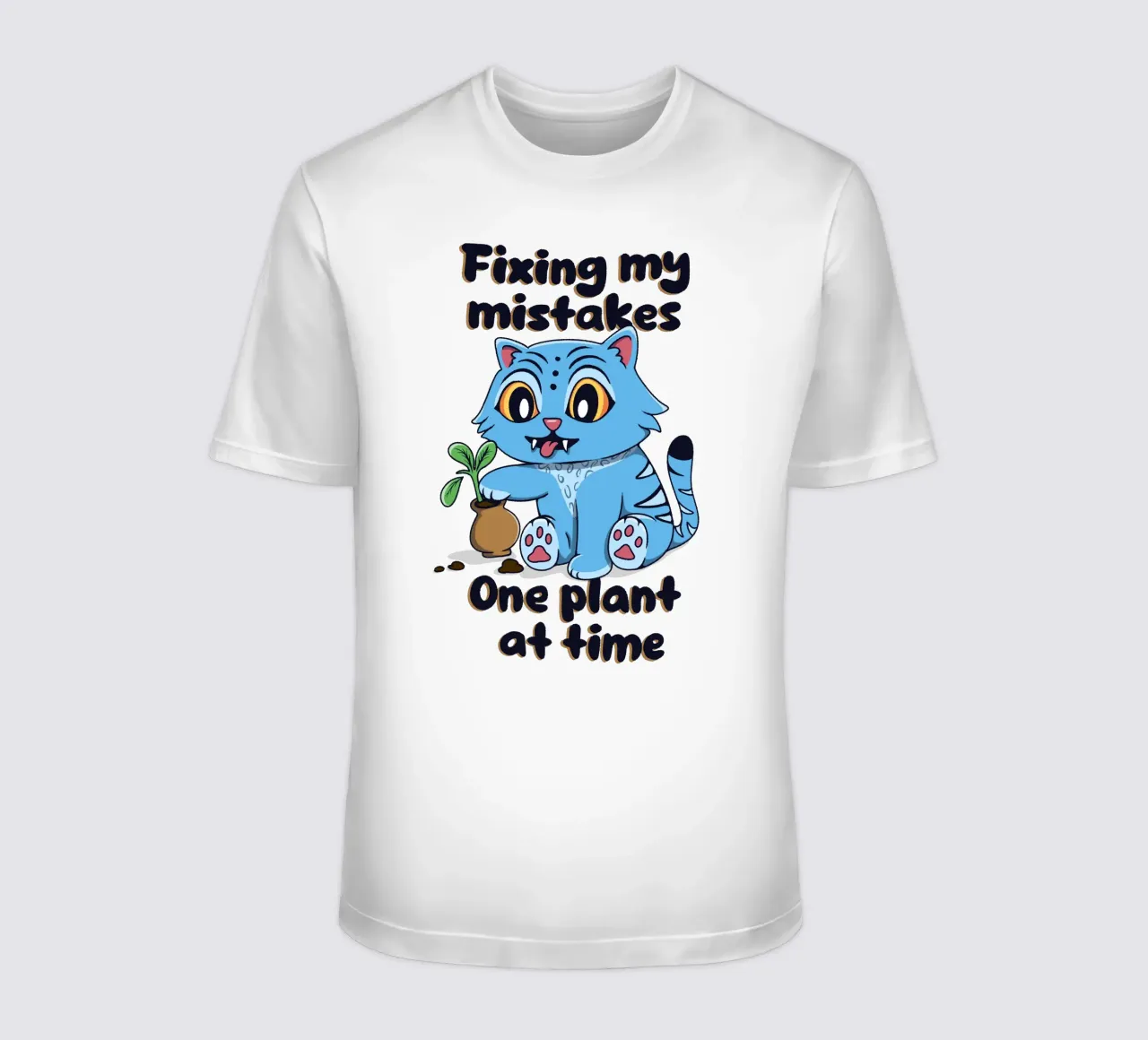 Mijn fouten herstellen - Derpy Tiger t-shirt van Loobs