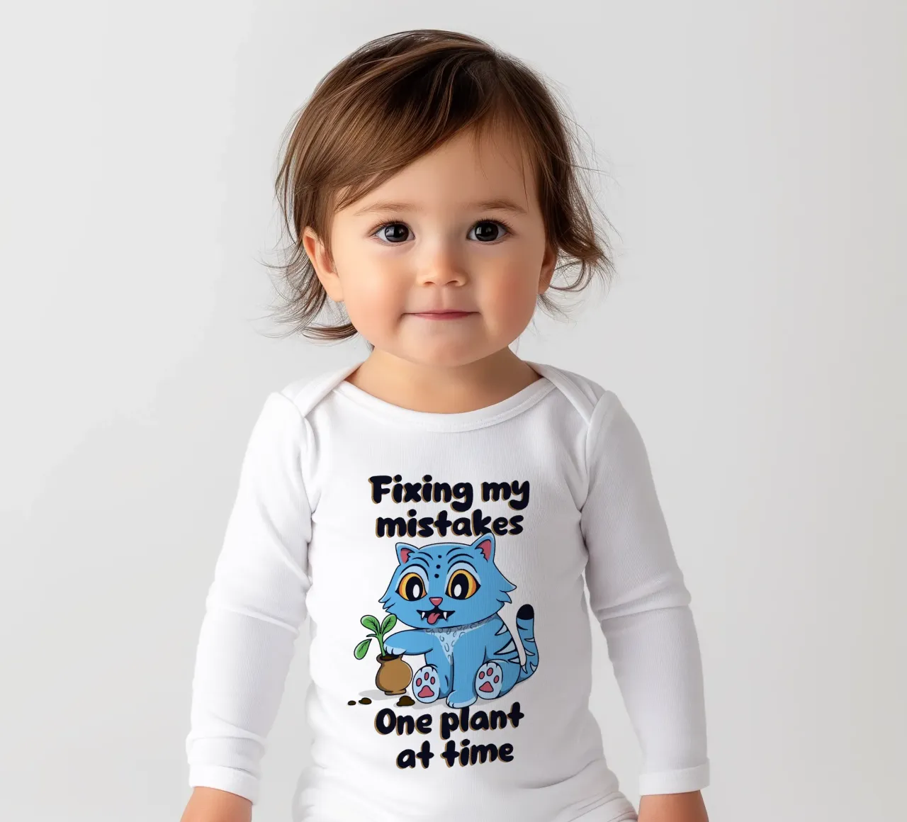 Correggere i miei errori - Derpy Tiger body neonato maniche lunghe da Loobs