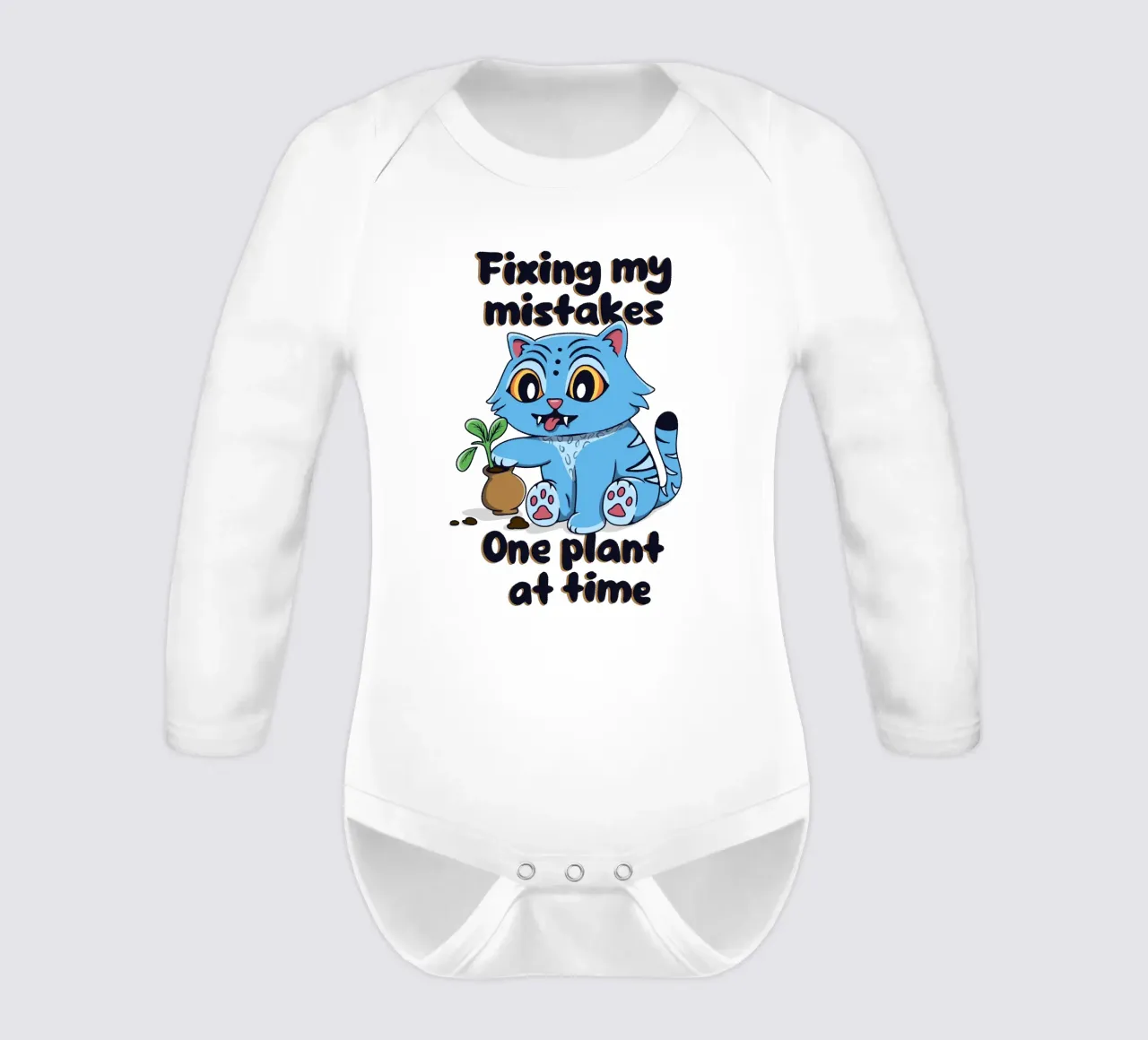 Correggere i miei errori - Derpy Tiger body neonato maniche lunghe da Loobs