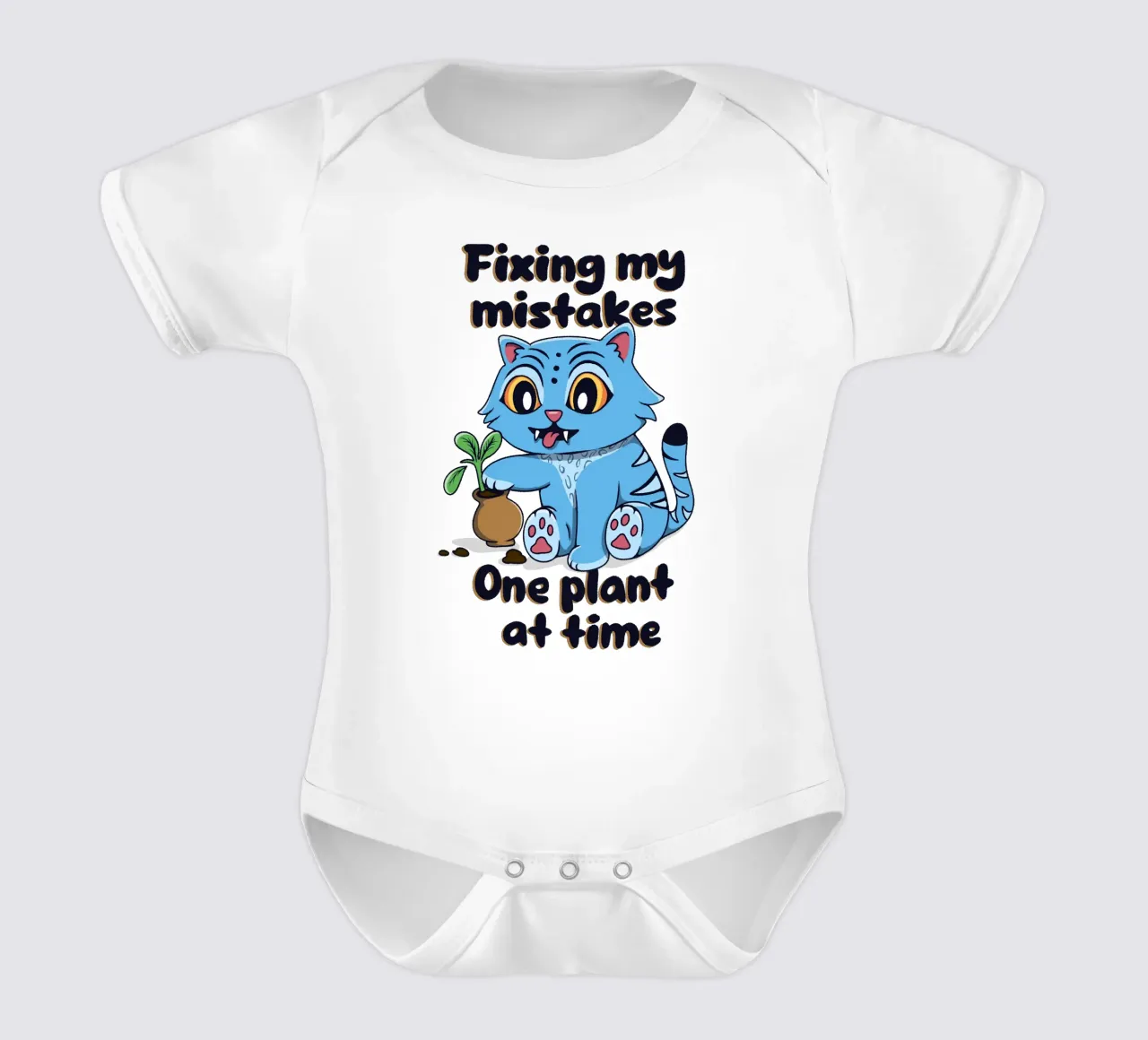 Correggere i miei errori - Derpy Tiger body neonato maniche corte da Loobs