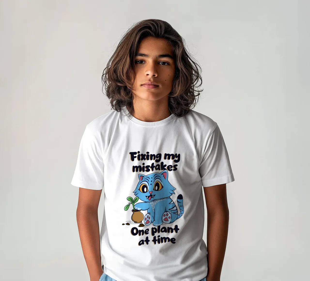 Correggere i miei errori - Derpy Tiger t-shirt bambini da Loobs