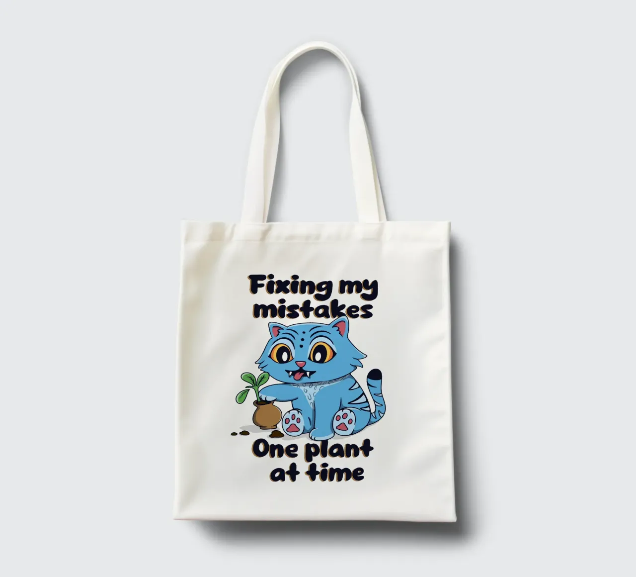 Correggere i miei errori - Derpy Tiger borsa in juta da Loobs