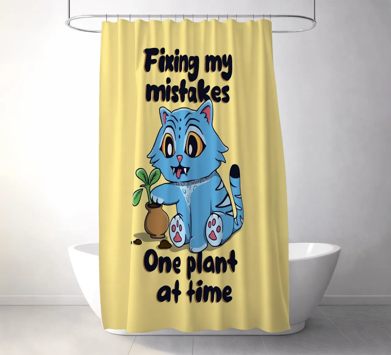 Correggere i miei errori - Derpy Tiger tenda da doccia da Loobs