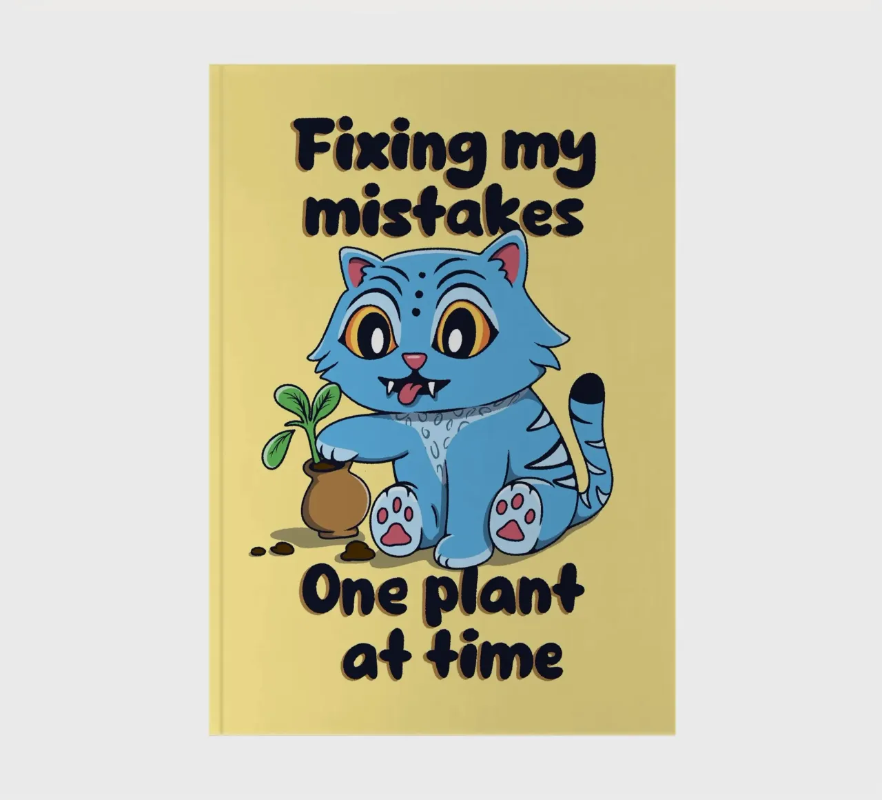 Fixing my mistakes - Derpy Tiger notebook by Loobs
