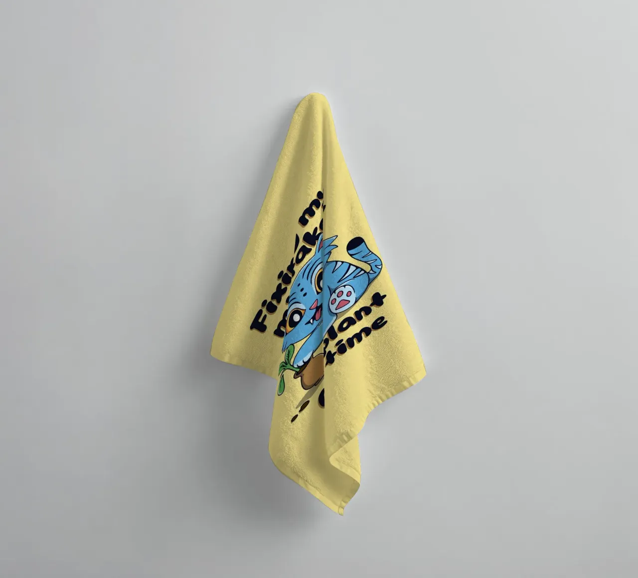 Fixing my mistakes - Derpy Tiger towel by Loobs