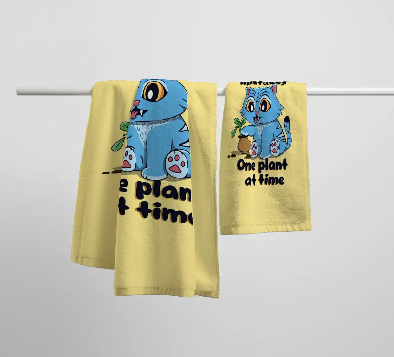 Fixing my mistakes - Derpy Tiger towel by Loobs