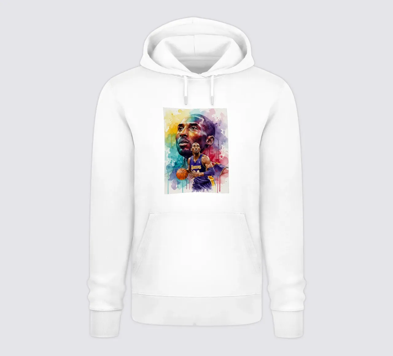 Kobe Bryant arte astratta colorata felpa con cappuccio da Kalis