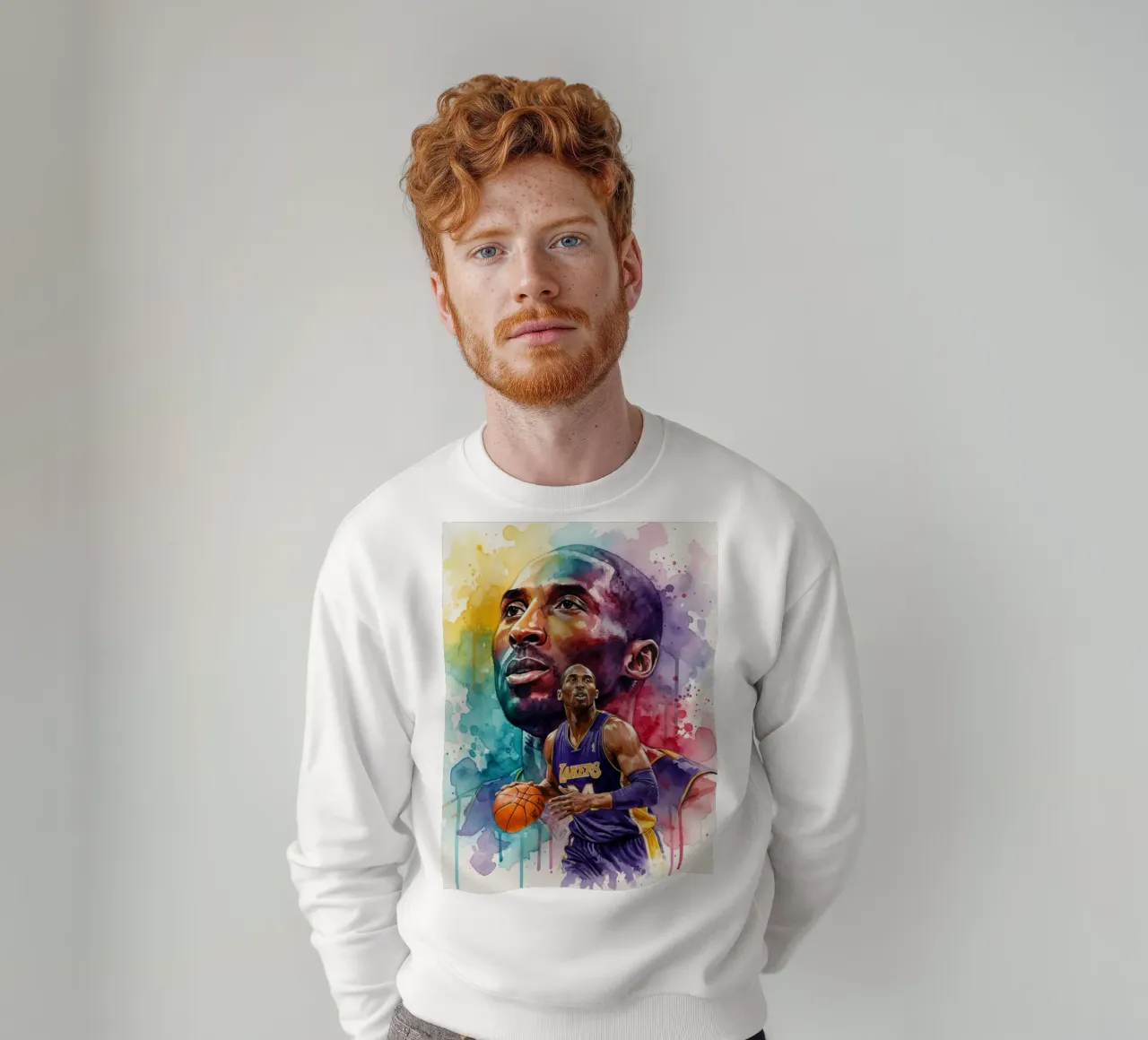 Kobe Bryant arte astratta colorata felpa da Kalis