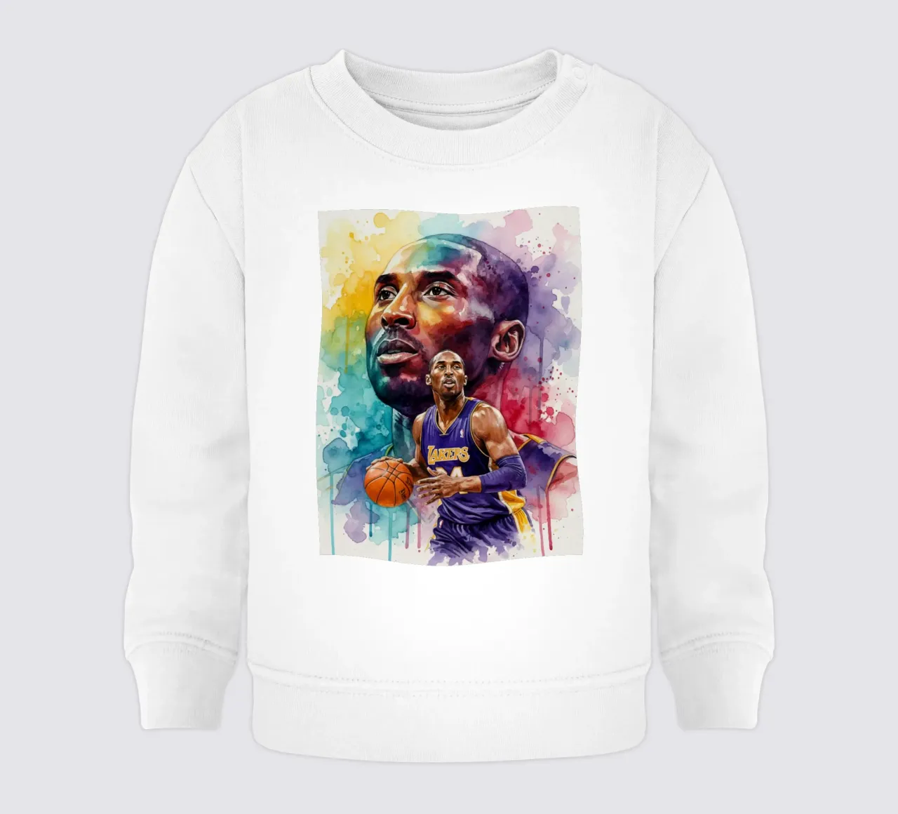 Kobe Bryant arte astratta colorata felpa neonato da Kalis
