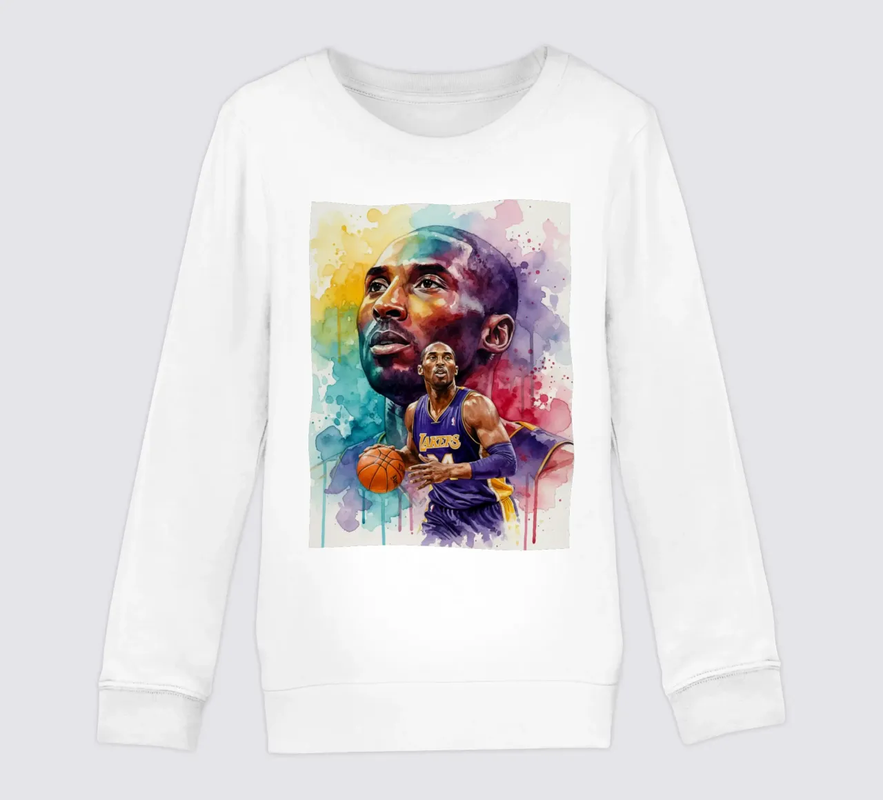 Kobe Bryant arte astratta colorata felpa bambino da Kalis