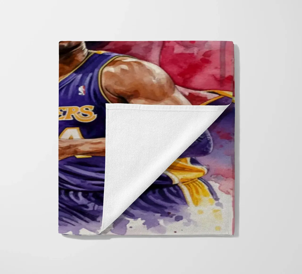 Kobe Bryant arte astratta colorata telo mare da Kalis
