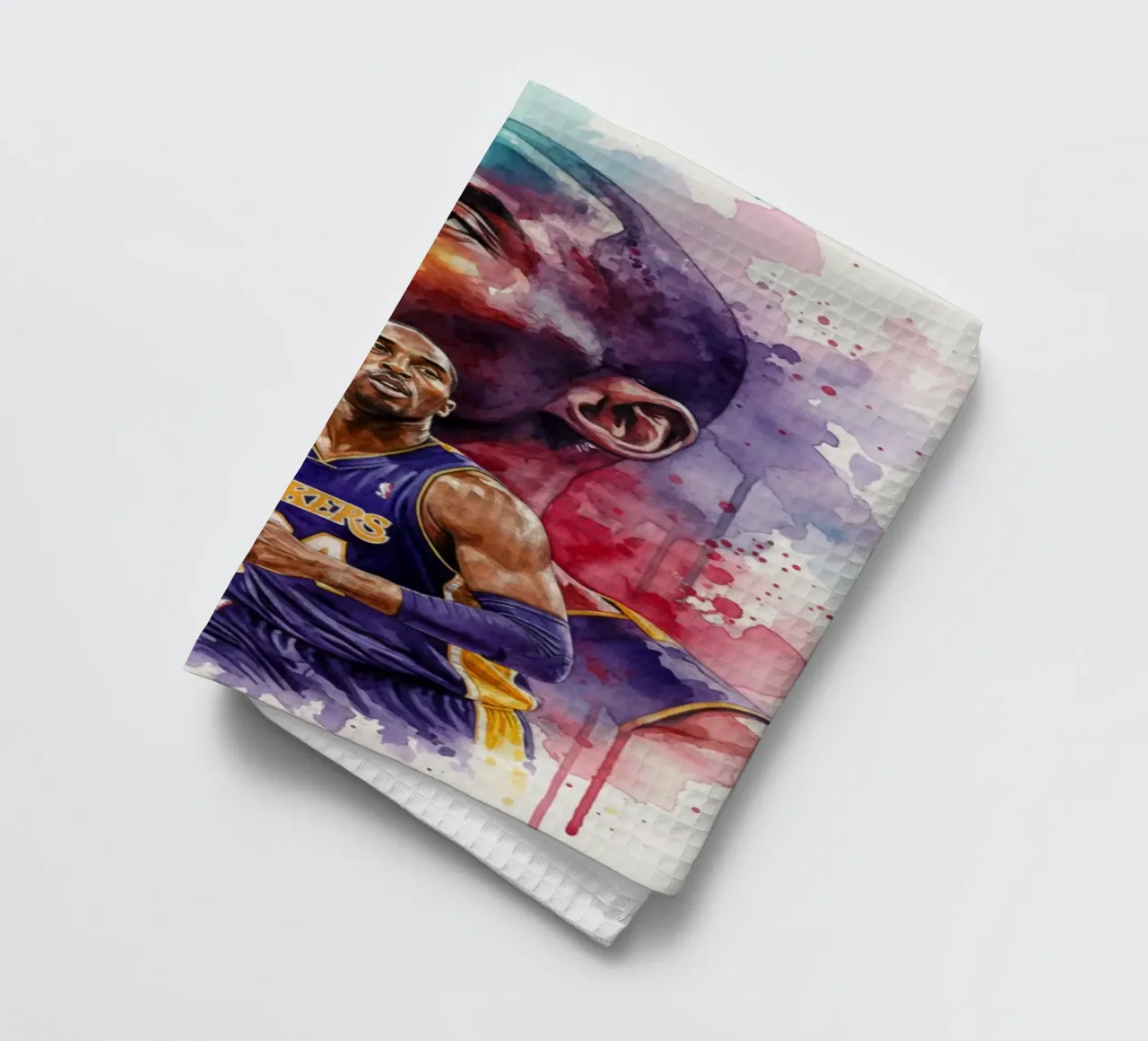 Kobe Bryant arte astratta colorata canovaccio da cucina da Kalis