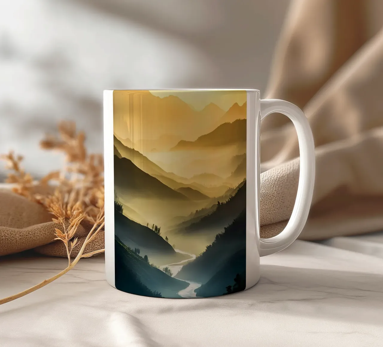 Luce tra gli strati tazza in ceramica da luxi&lace