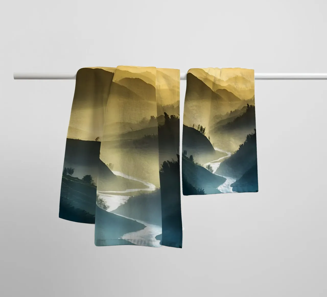 Luce tra gli strati asciugamano da bagno da luxi&lace