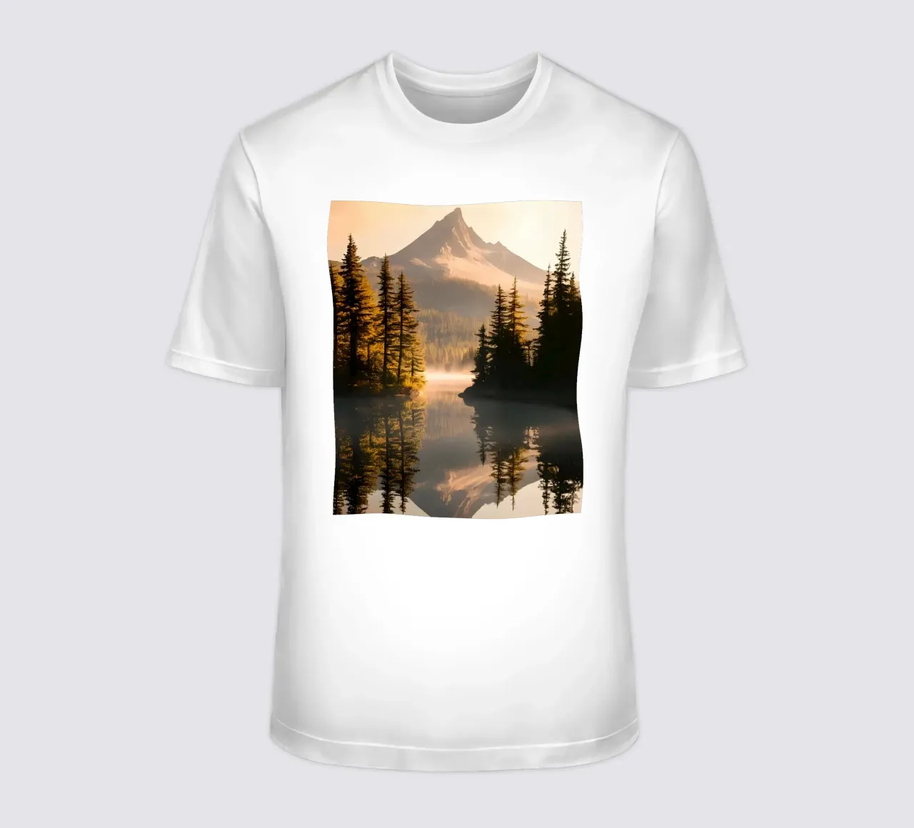 Riflesso di montagna e foresta t-shirt da luxi&lace