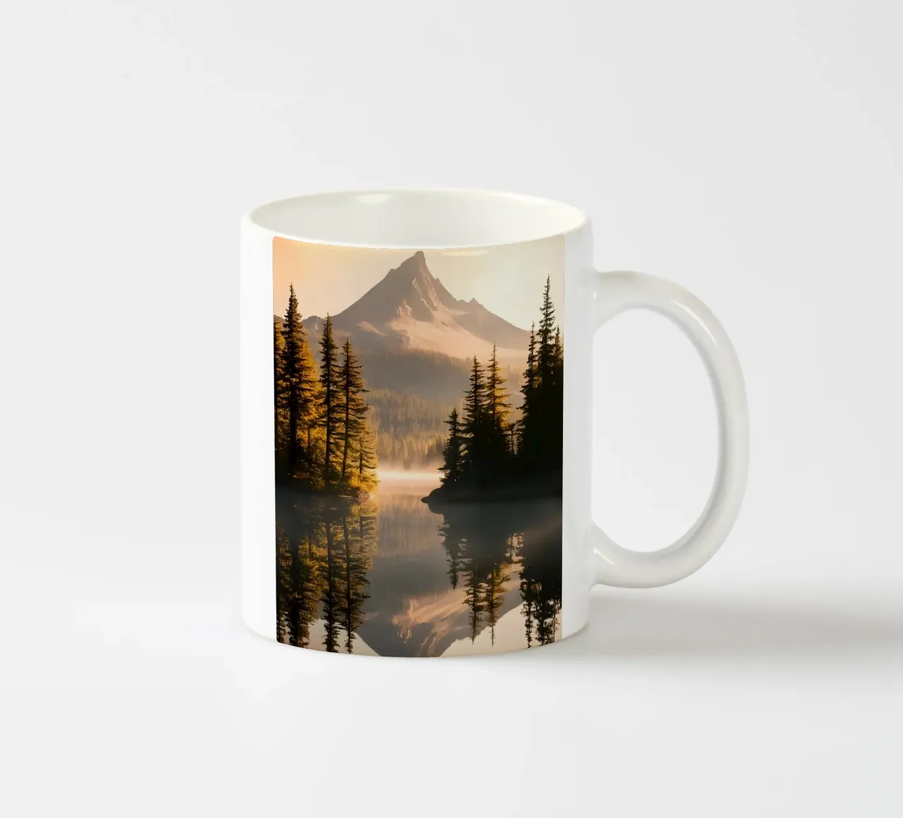 Riflesso di montagna e foresta tazza in ceramica da luxi&lace