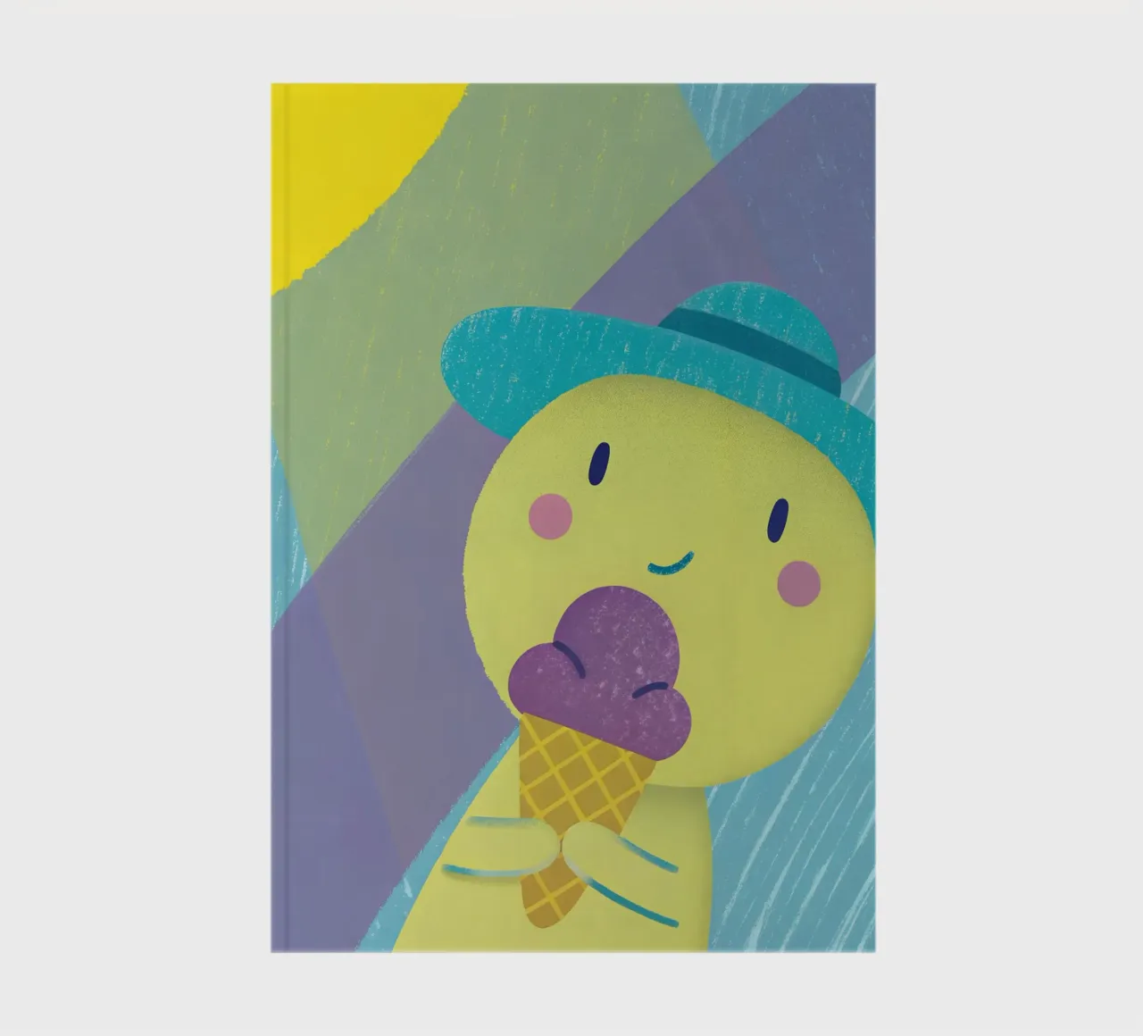 Enjoying Ice Cream in Summer notebook by LOYAL SHOP