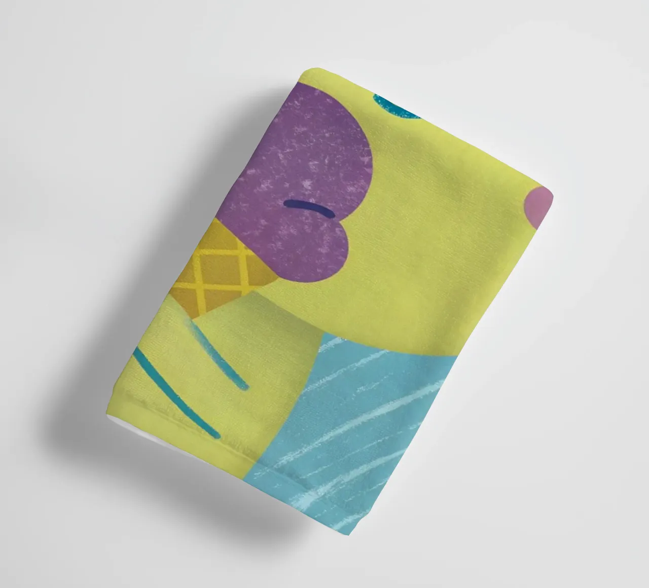 Enjoying Ice Cream in Summer towel by LOYAL SHOP