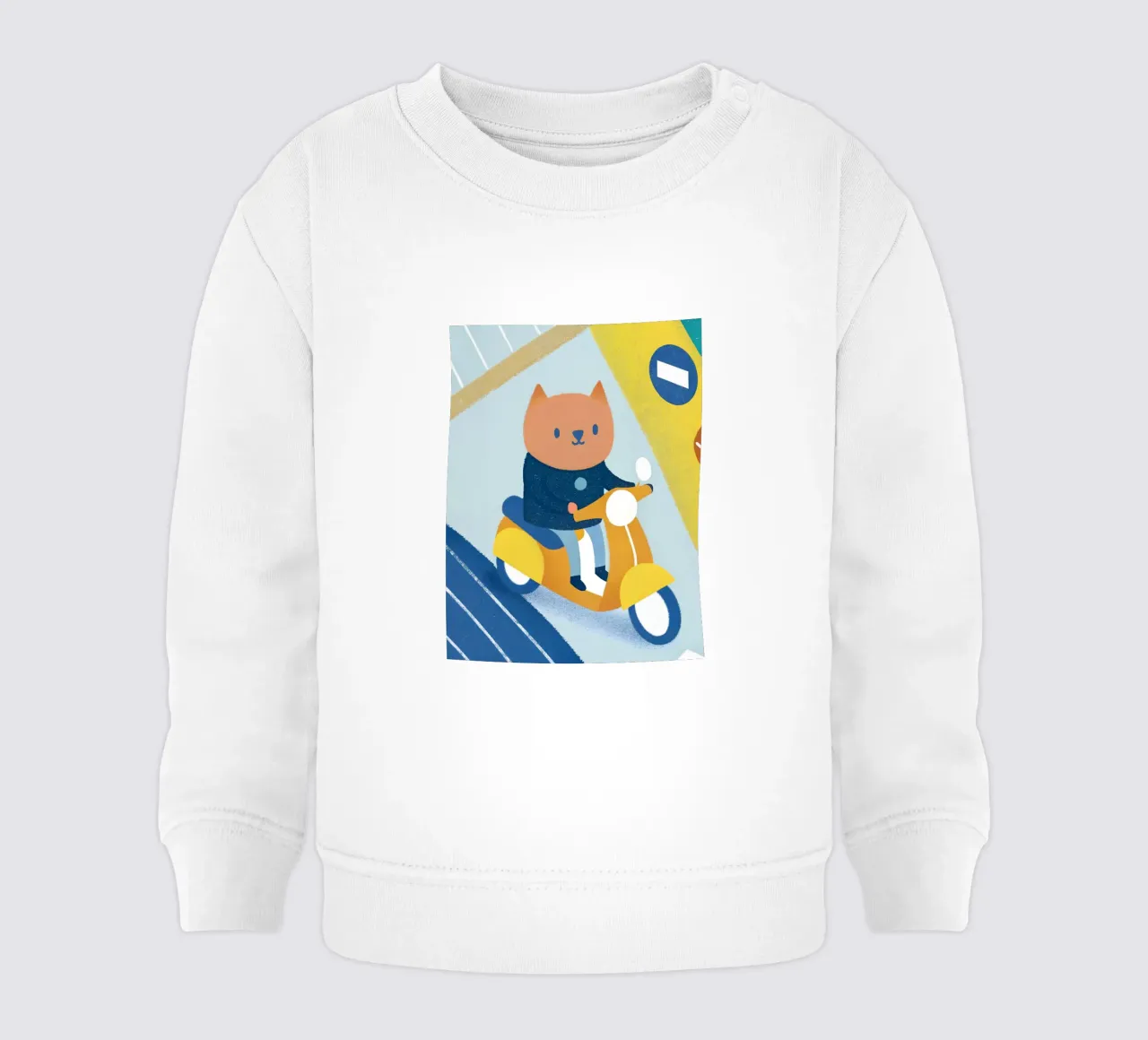 Gatto a cavallo felpa neonato da LOYAL SHOP