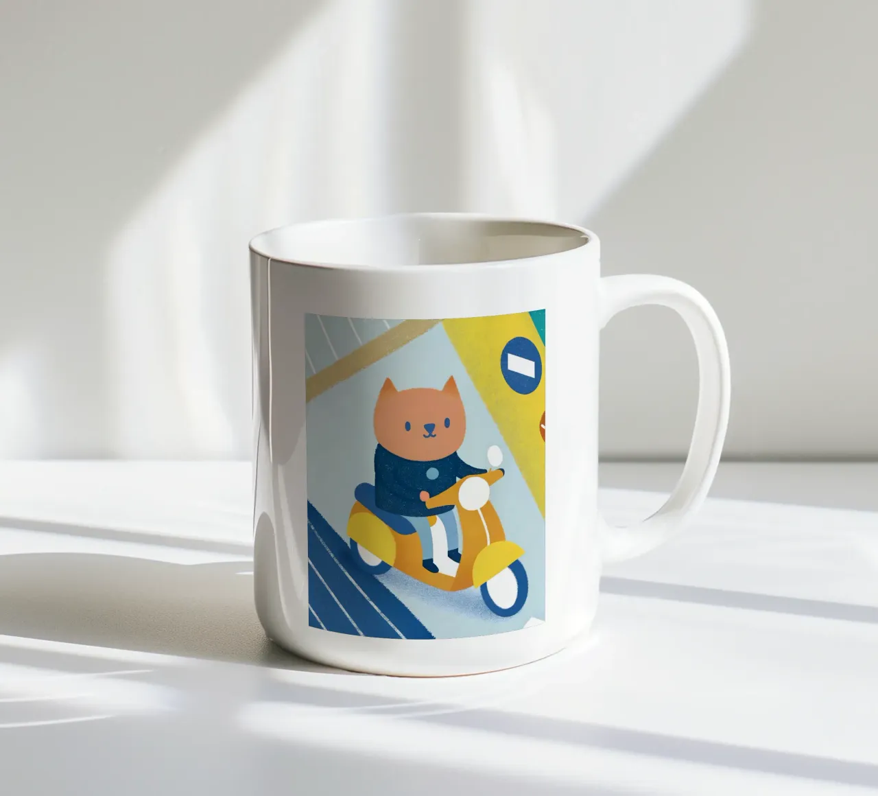 Gatto a cavallo tazza in ceramica da LOYAL SHOP