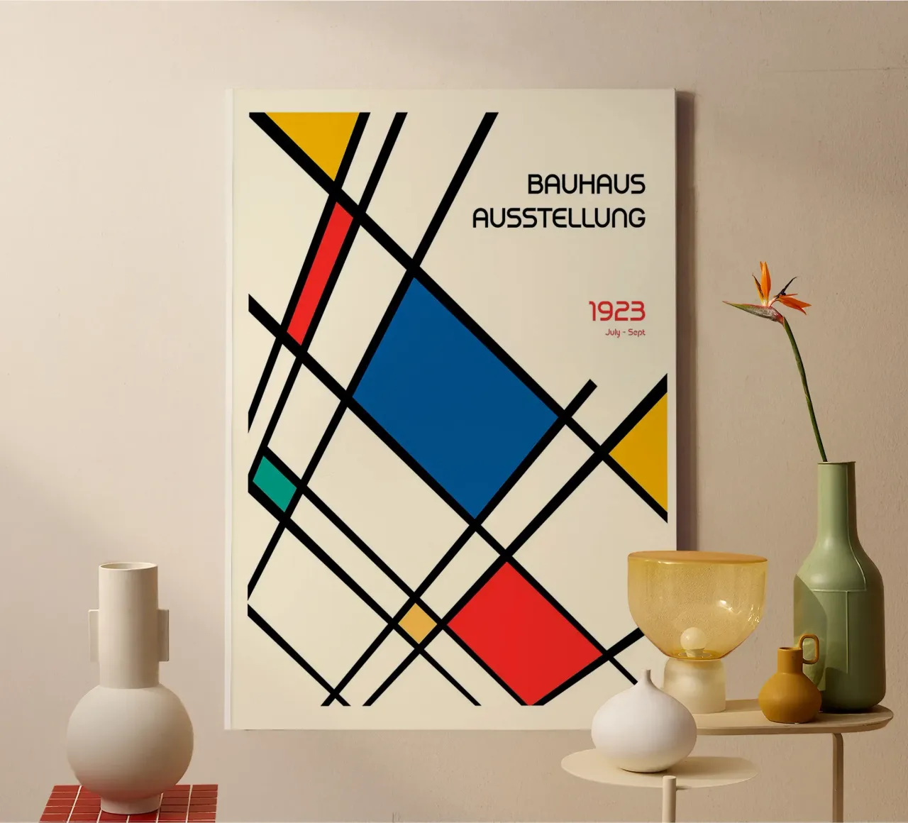 linee geometriche tela da Zoe Watson