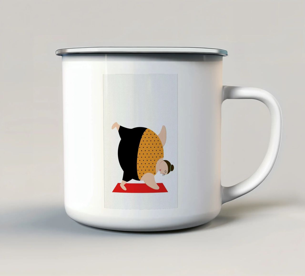 Yoginis Bright 4 tazza in smalto da Maria Kritzas