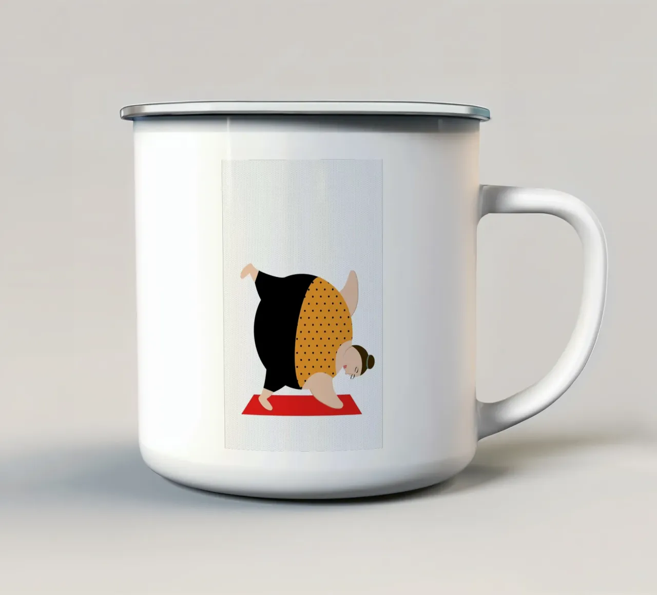 Yoginis Bright 4 tazza in smalto da Maria Kritzas