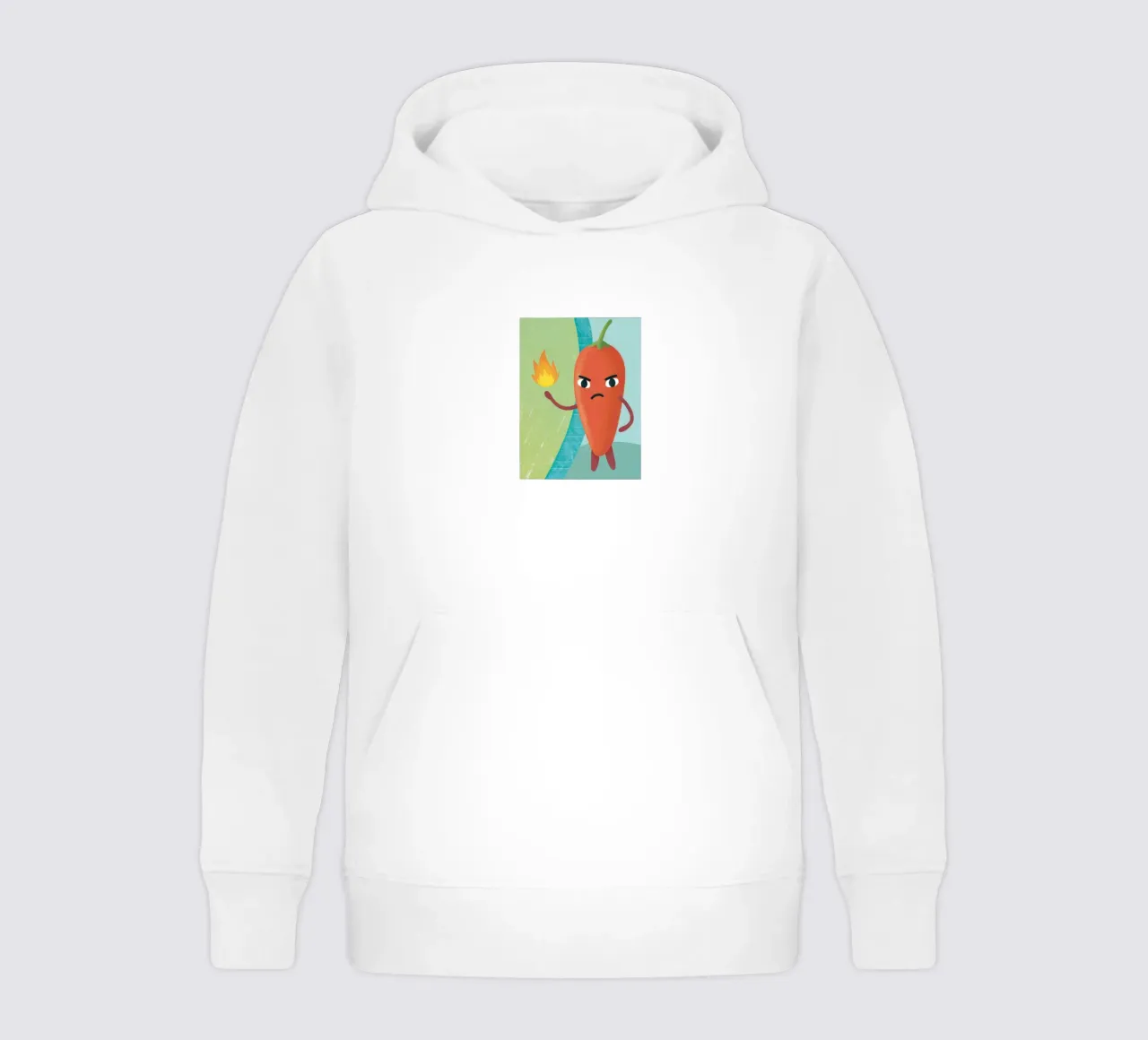 Peperoncini arrabbiati felpa bambino con cappuccio da LOYAL SHOP