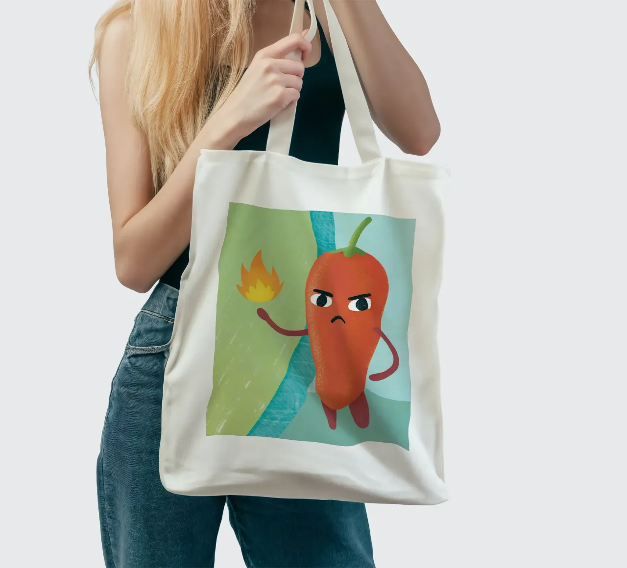 Peperoncini arrabbiati borsa in juta da LOYAL SHOP