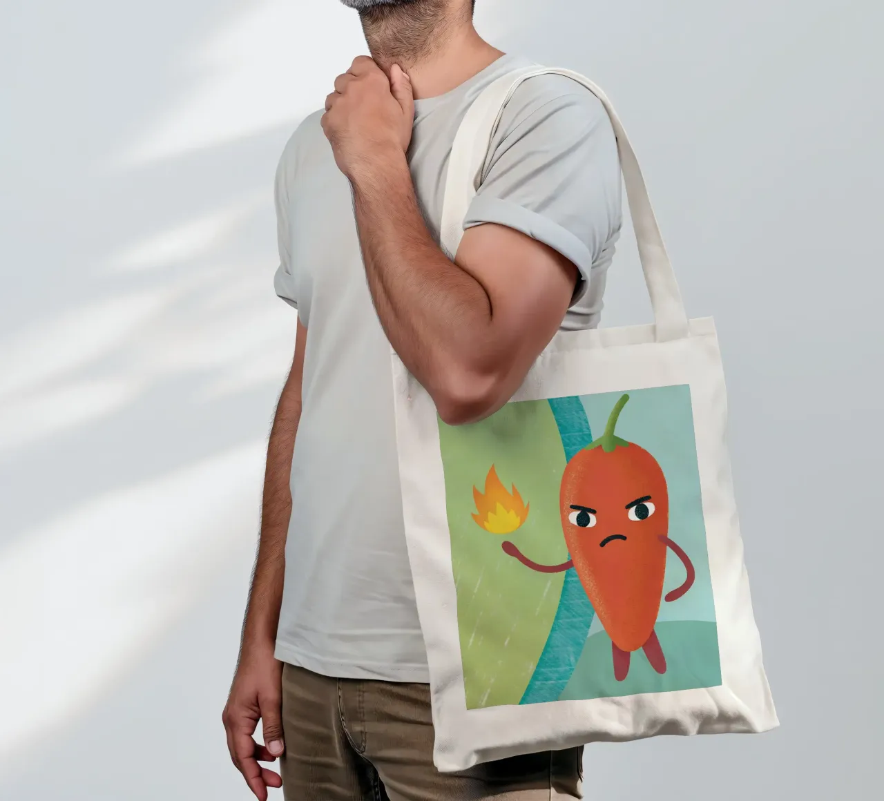 Peperoncini arrabbiati borsa in juta da LOYAL SHOP
